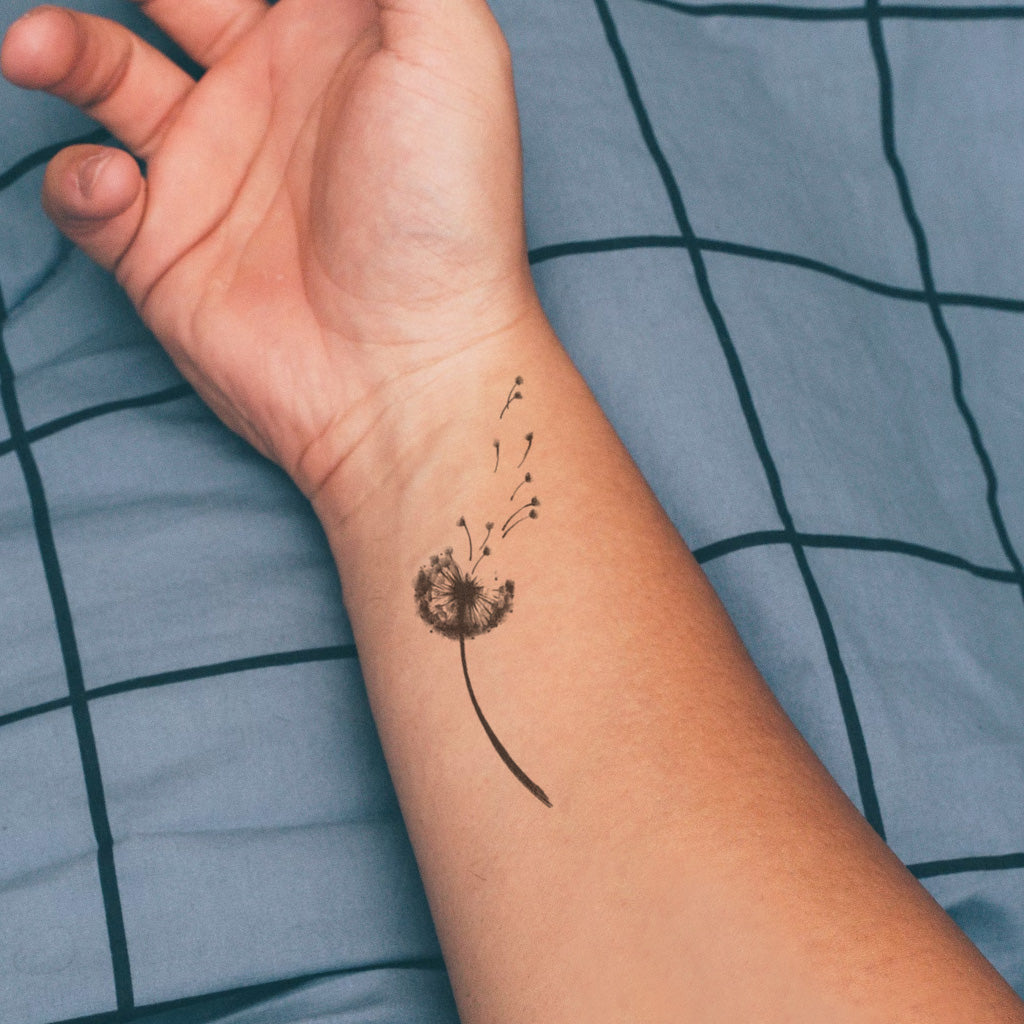 Dandelion Tattoo - Realistic Temporary Tattoos
